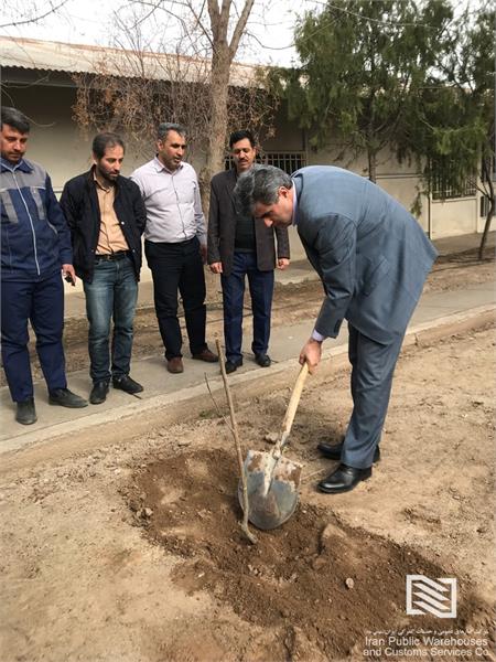 مراسم روز درختکاری در شرکت انبارهای عمومی و خدمات گمرکی جلفا برگزار شد
